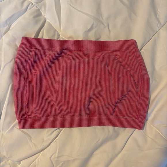 American Eagle Ribbed Tube Top in Raspberry Pink - Picture 2 of 4